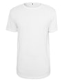 Heren T-shirt Extra Lang Build Your Brand BY028 Wit